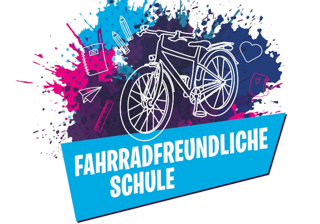 Fahrräder Schüler auf dem Fahrrad